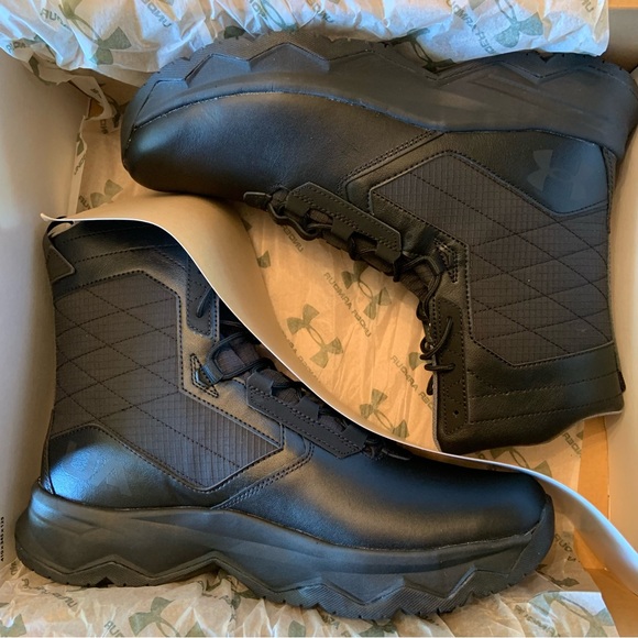 NWB Under Armour Men’s Stellar G2 Black Tactical Boots Sz 14 - Picture 9 of 11